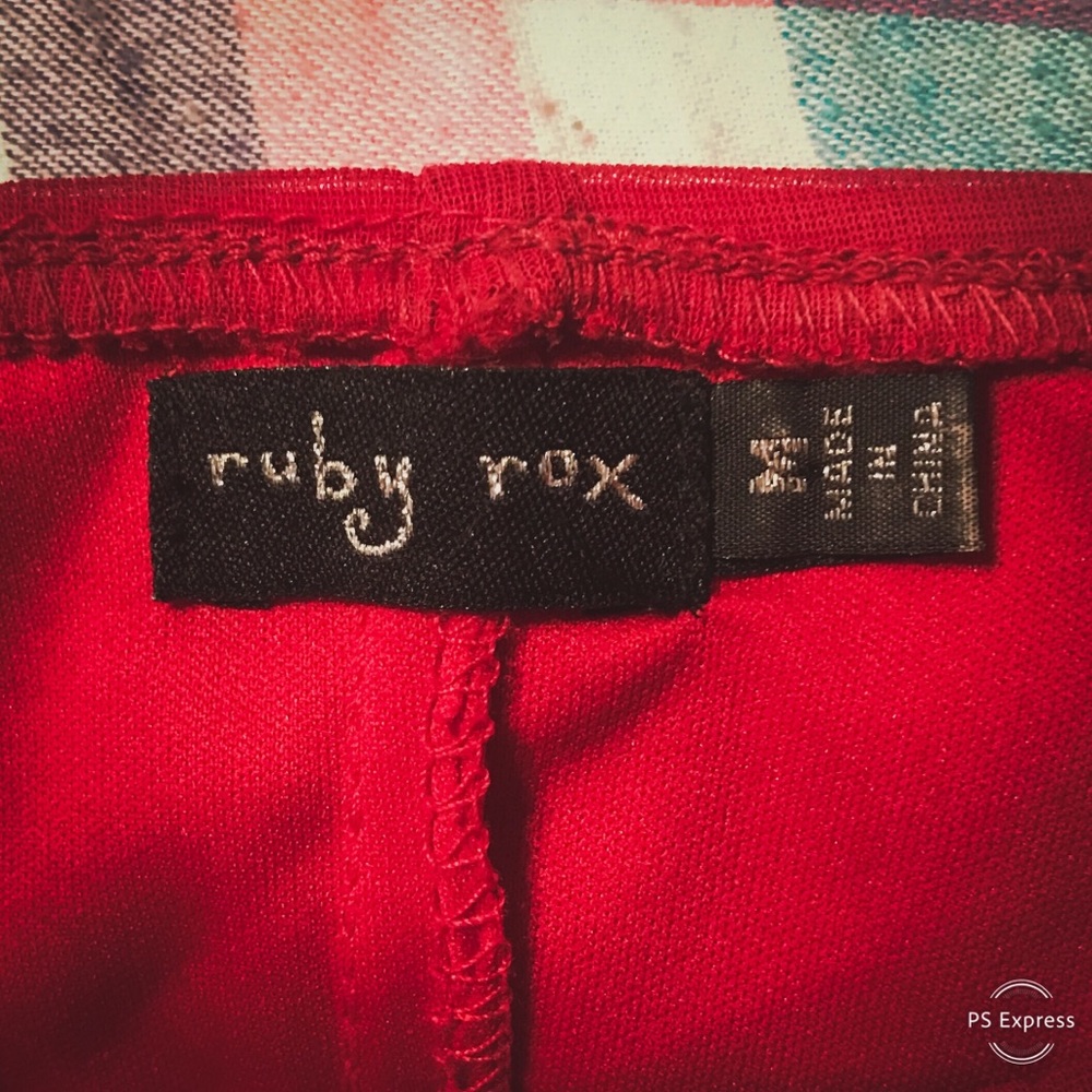 Ruby Rox Red Dress (M) - Picture 4 of 5